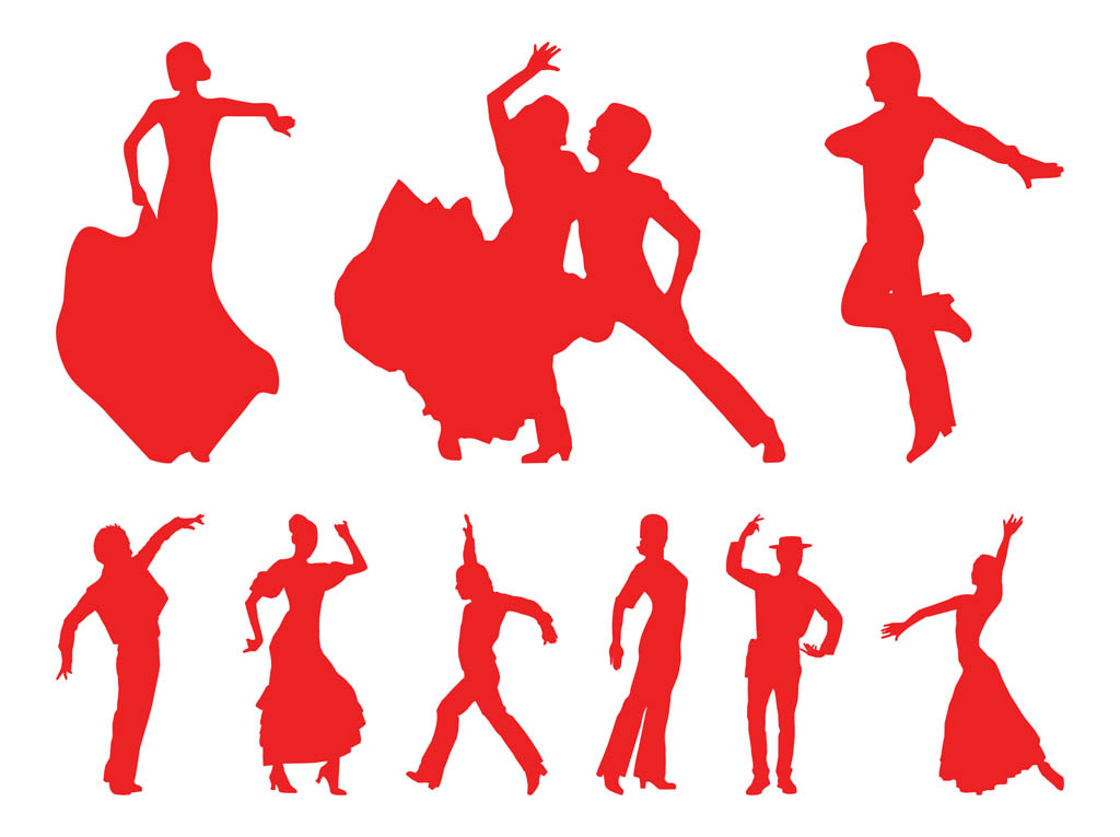 1024x765 Flamenco Dancers Silhouettes Vector Art Amp Graphics