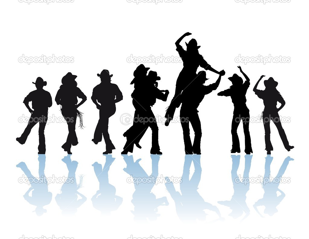 1023x792 Country Dance Silhouette Cowboy Man And Girl Dancer Silhouette