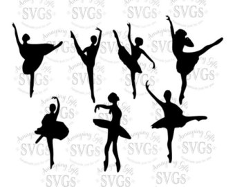 340x270 Ballerina Silhouette Etsy