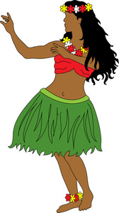 168x300 Hula Dancer Clipart Image