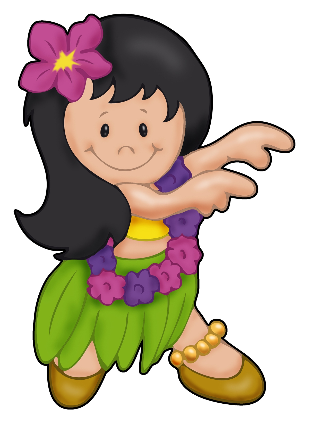 1200x1645 Hula Dancer Cliparts