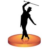 170x170 Clipart Of Tap Dancing Silhouette K25913393
