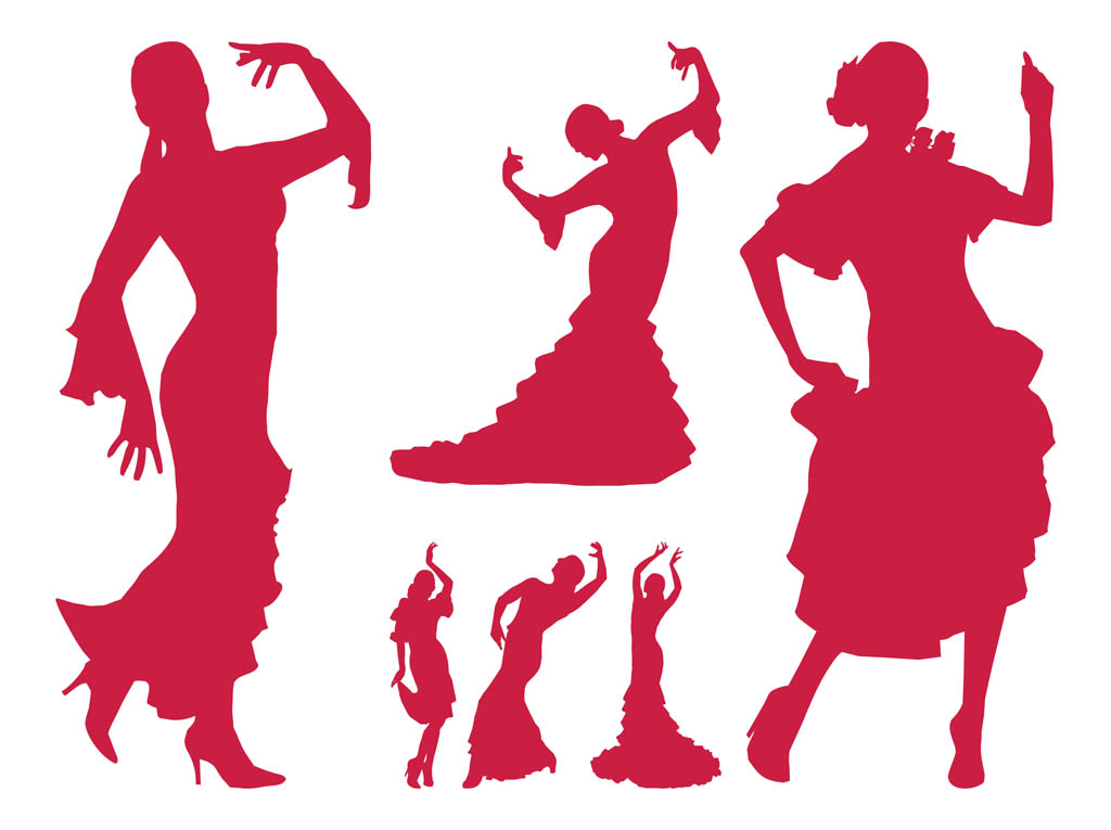 1024x765 Dancing Silhouette Clip Art