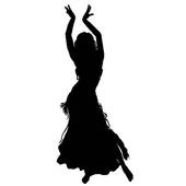 170x170 Clipart Of Silhouette Women Dance K3629674