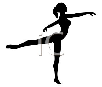 350x300 Ballet Dancer Silhouette Clipart