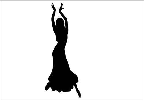 501x352 Belly Dancer Silhouette Clip Art Cliparts