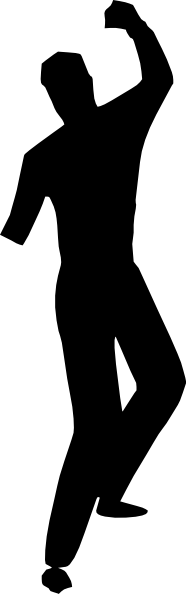 186x594 Dancing Silhouette Clip Art Free Vector 4vector
