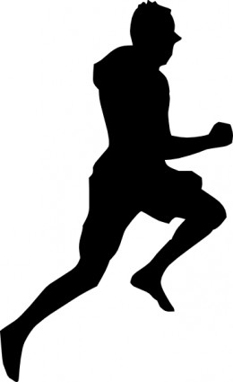 260x425 Jumping Dancing Silhouette Running Clip Art Vector Clip Art Free