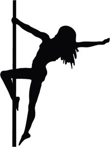 224x300 Pole Dancer Silhouette Clipart