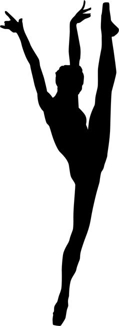 238x650 Ballet Dancer Silhouette Clip Art