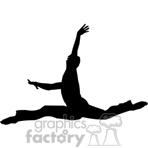 300x300 Leap Silhouette Clipart