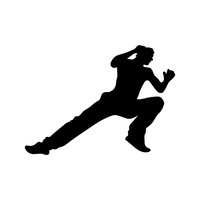 200x200 Shape Shapes Silhouette Silhouettes Cutout Cut Out Dancing Man Men