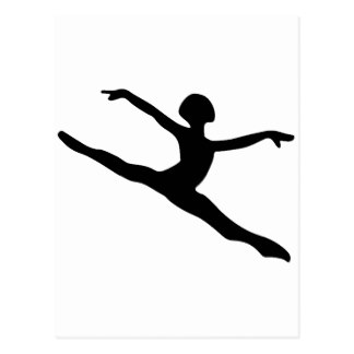 324x324 Dancer Silhouette Postcards Zazzle