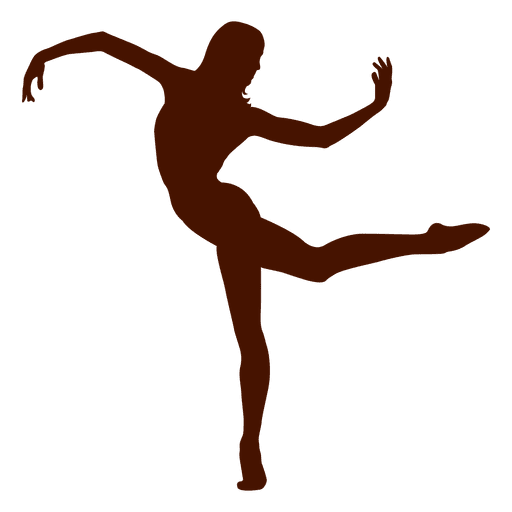 512x512 Dancer Posing Silhouette