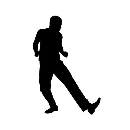 550x550 Dance Wall Decals (Dance Decor) Dance Silhouettes