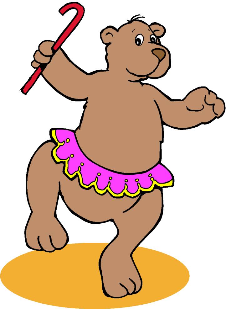 722x985 Bear Dancing Circus Animals Clipart