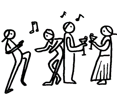 400x328 Dance Party Clipart