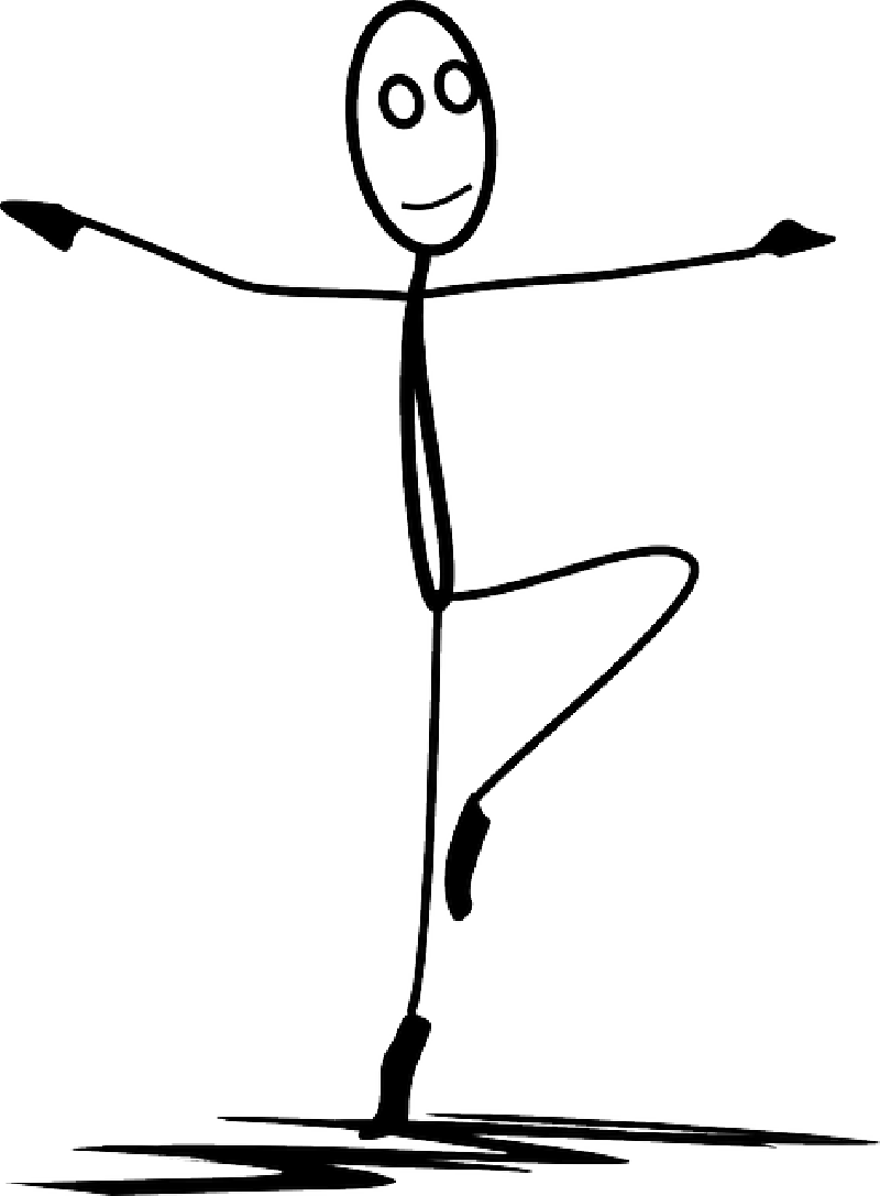 800x1087 Stick Man Figure Dancing Clipart