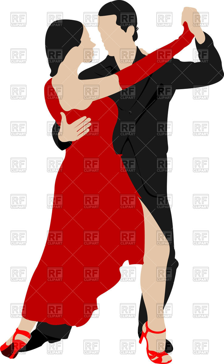 737x1200 Couple Dancing A Tango Royalty Free Vector Clip Art Image