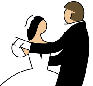 300x280 6360 Free Clipart Dancing Couple Silhouette Public Domain Vectors