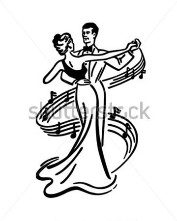 360x450 Dancing Couple Clipart