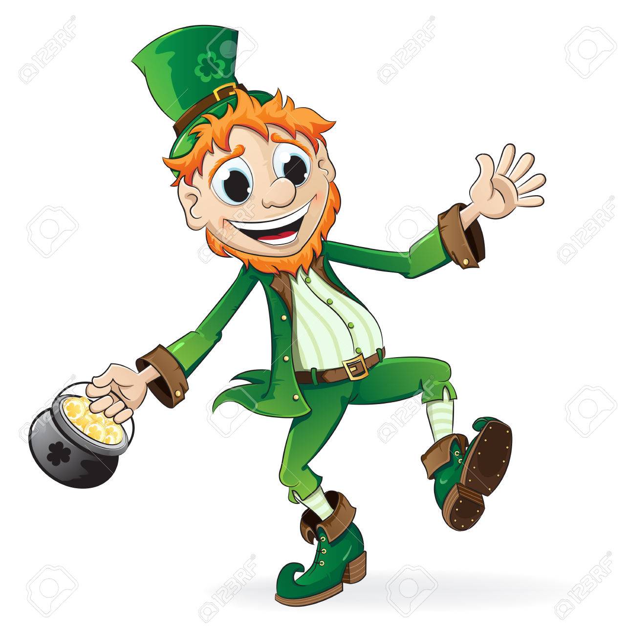 1285x1300 189 Dancing Leprechaun Cliparts, Stock Vector And Royalty Free