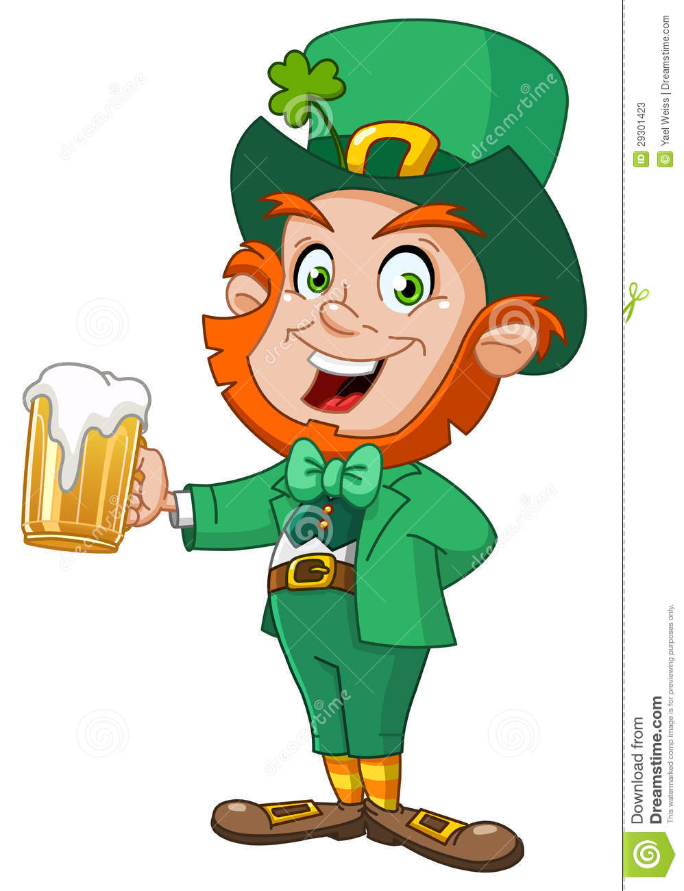 998x1300 Leprechaun With Beer Stock Photos