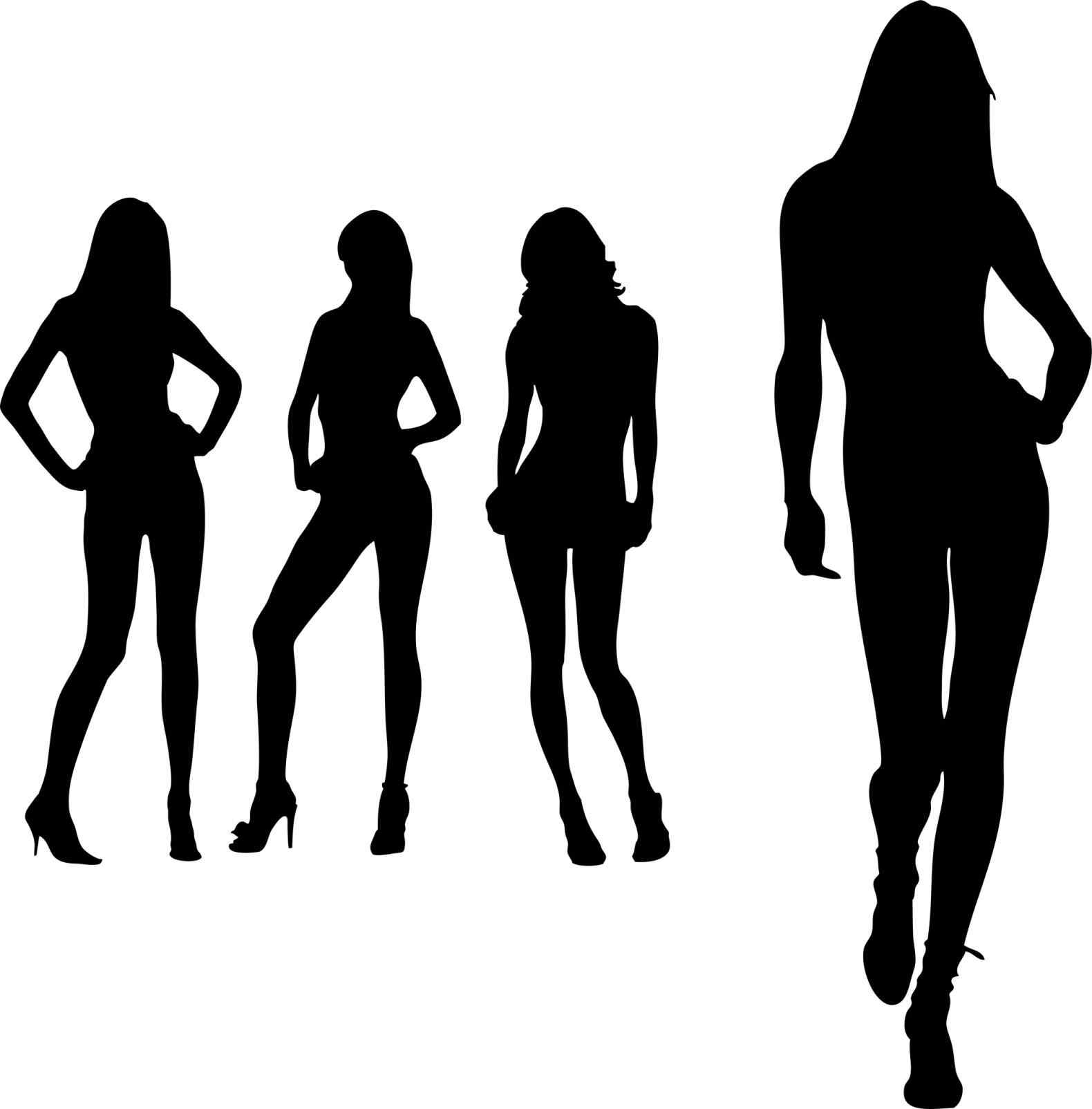 1580x1604 Bridesmaid With Flowers Silhouette Clip Art