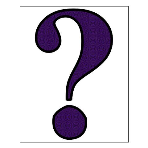 480x480 Purple Question Mark Clipart