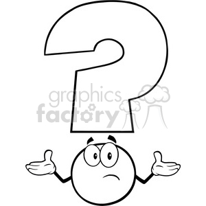 300x300 Royalty Free 6269 Royalty Free Clip Art Black And White Question