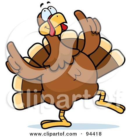 450x470 Dancing Turkey Free Clipart