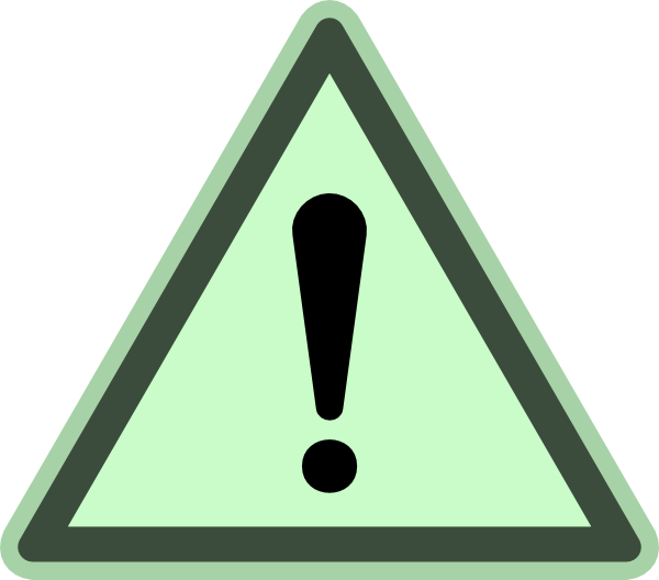 600x528 Green Danger Clip Art