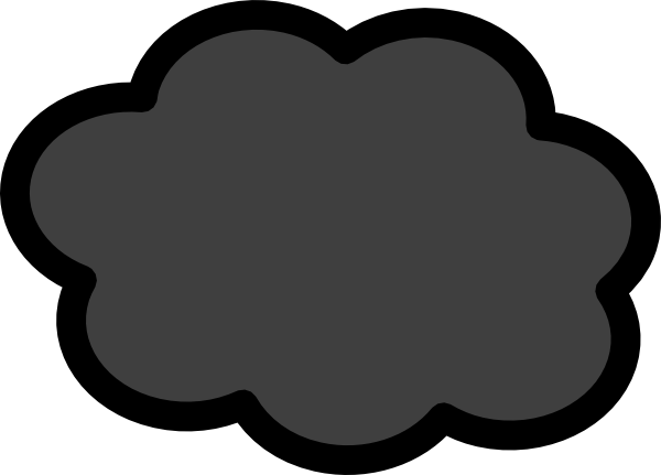 600x431 Rain Clipart Dark Cloud