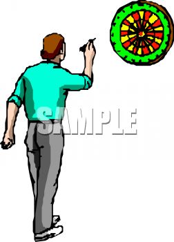 252x350 Man Playing Darts