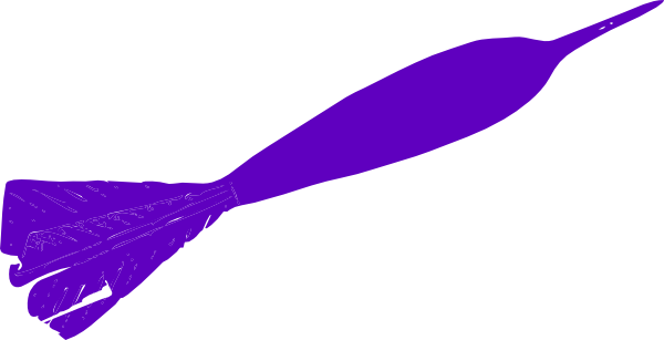 600x307 Purple Dart Clip Art
