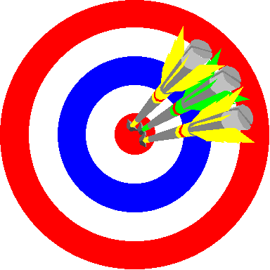 384x384 Cartoon Picture Of A Bullseye Clipart Image