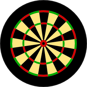 300x300 Darts Target Clip Art