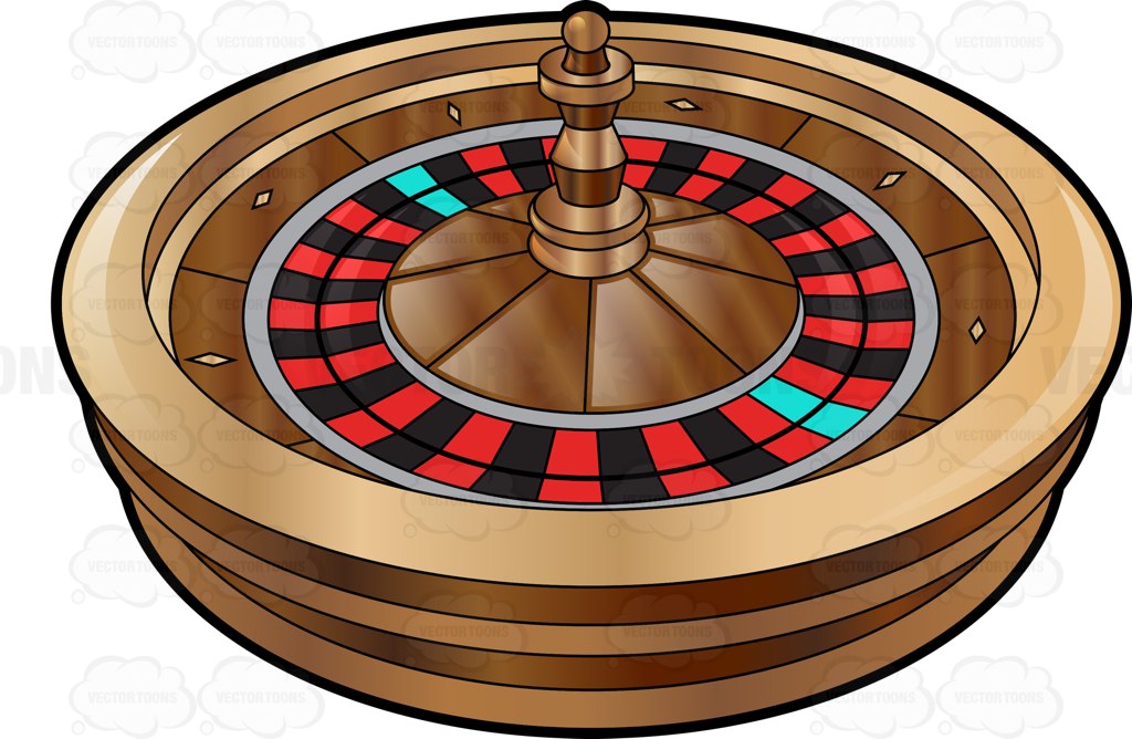 1024x668 Golden Roulette Wheel Cartoon Clipart