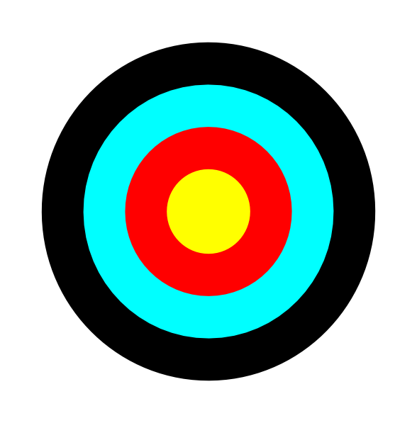 588x597 Round Target Clipart