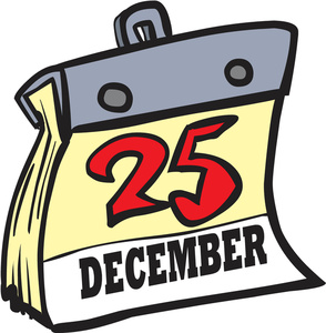 294x300 December Date Calendar Clipart