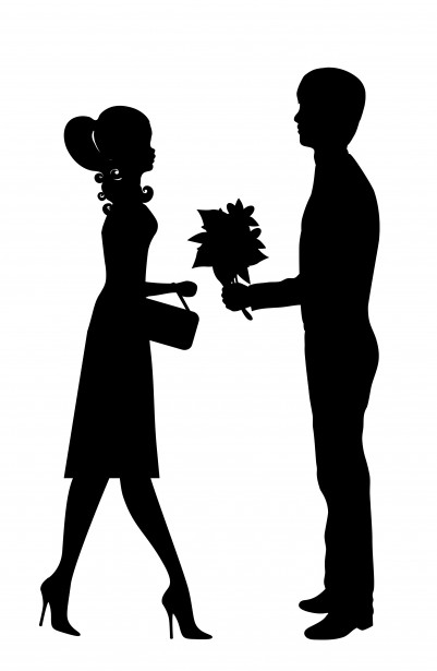 401x615 Romantic Clip Art