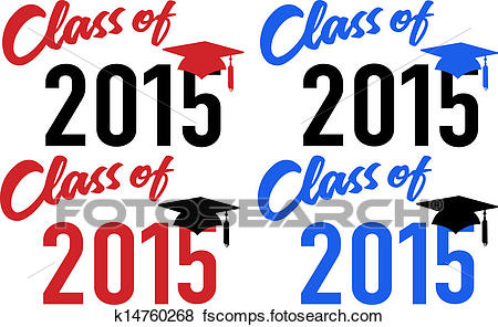450x296 Clip Art Of Class Of 2015 School Graduation Date Cap K14760268