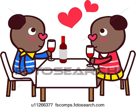 450x357 Clip Art Of Love, Bear, Couple, Female, Male, Date, Valentine