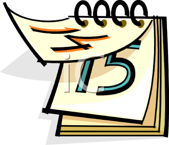 350x300 Royalty Free Calendar Clip Art, Objects Clipart