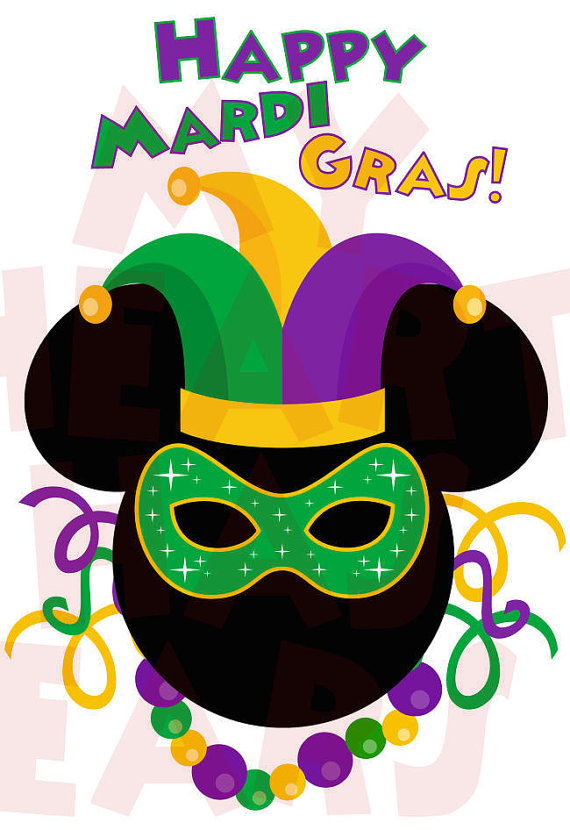 570x830 Printable Diy Mickey Mouse Mardi Gras Disney Digital Clip Art By