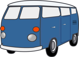299x219 Blue Van Clipart