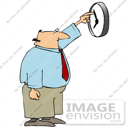 450x450 Clip Art Graphic Of A Bald Middle Aged Caucasian Businessman