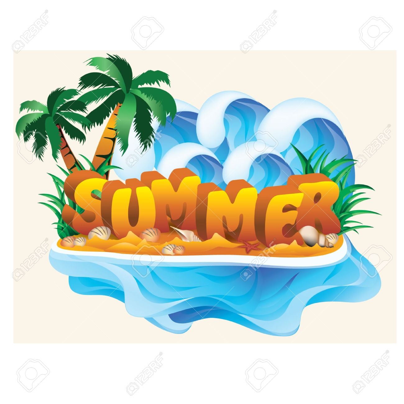 1300x1300 Vacation Clipart Summer Time