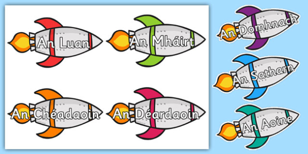 630x315 Irish Days Of The Week On Rockets