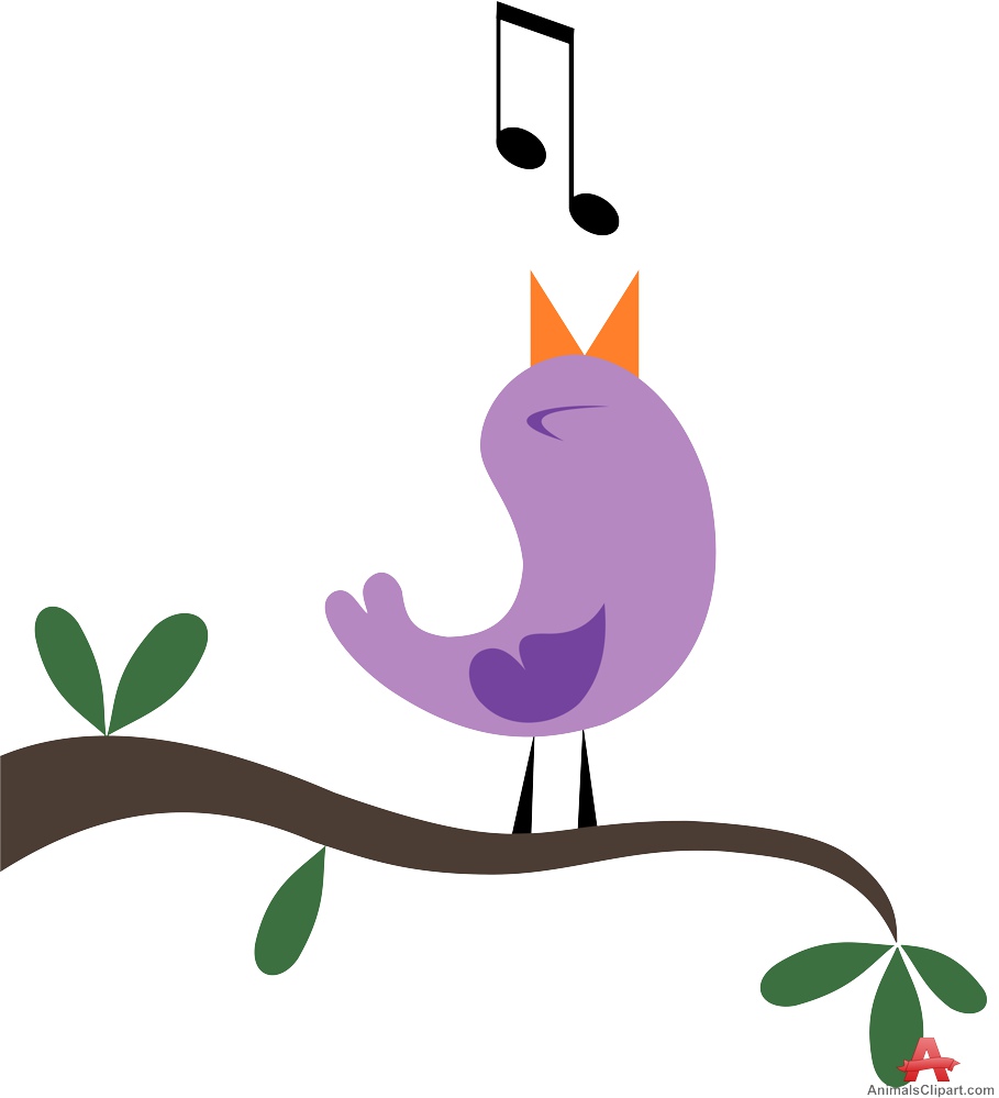 909x999 Bird Tweeting On Tree Free Clipart Design Download